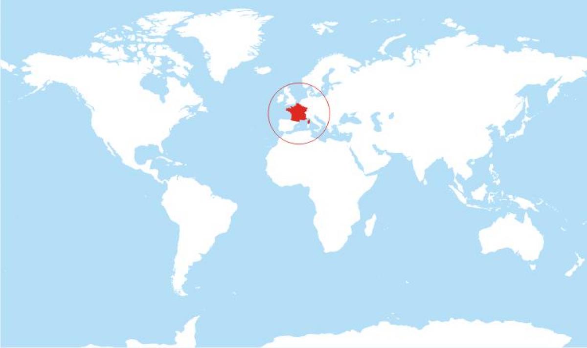 Francja na mapie świata