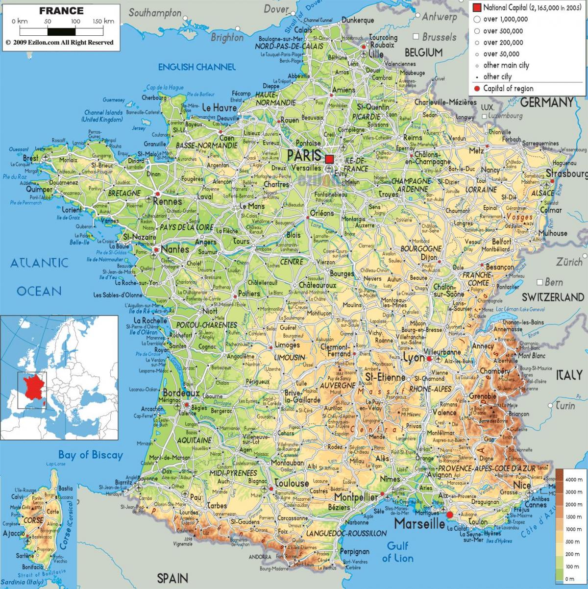 gdzie jest Francja na mapie
