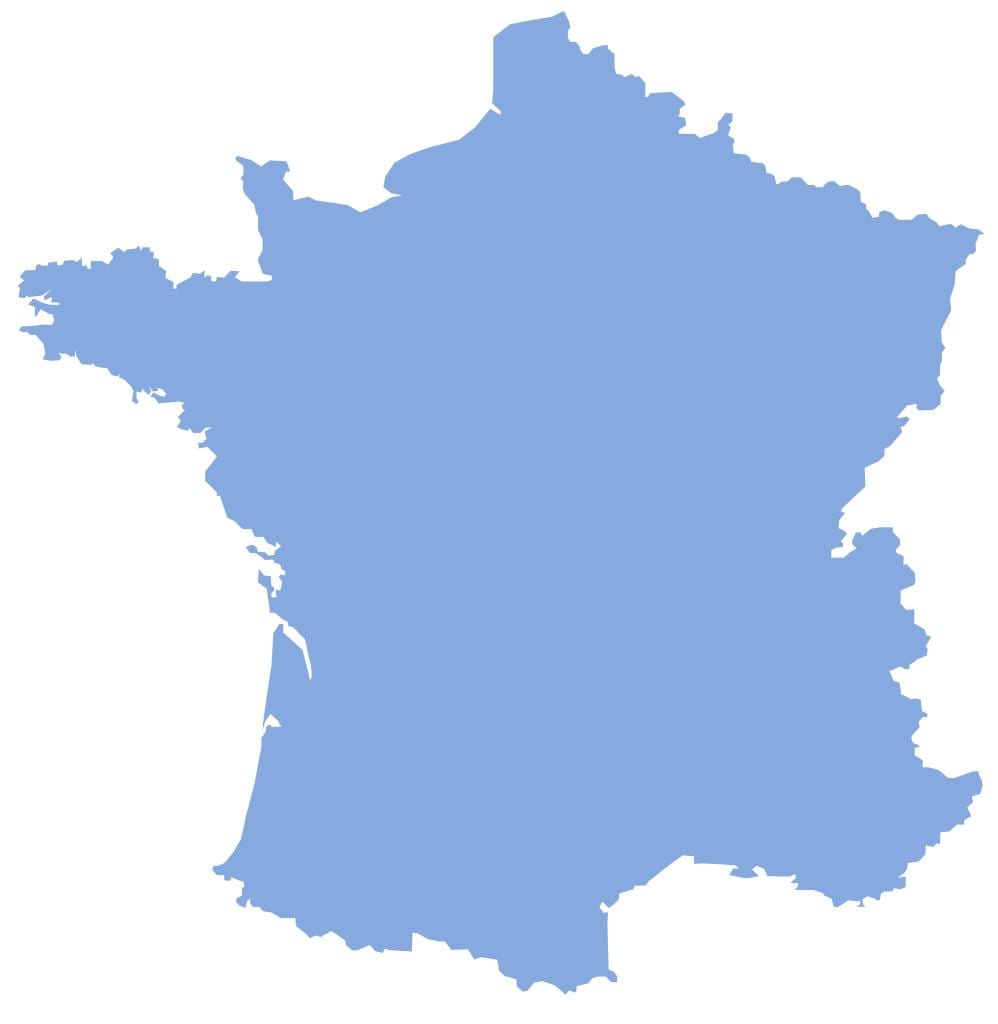 Ilustracja mapa Francji