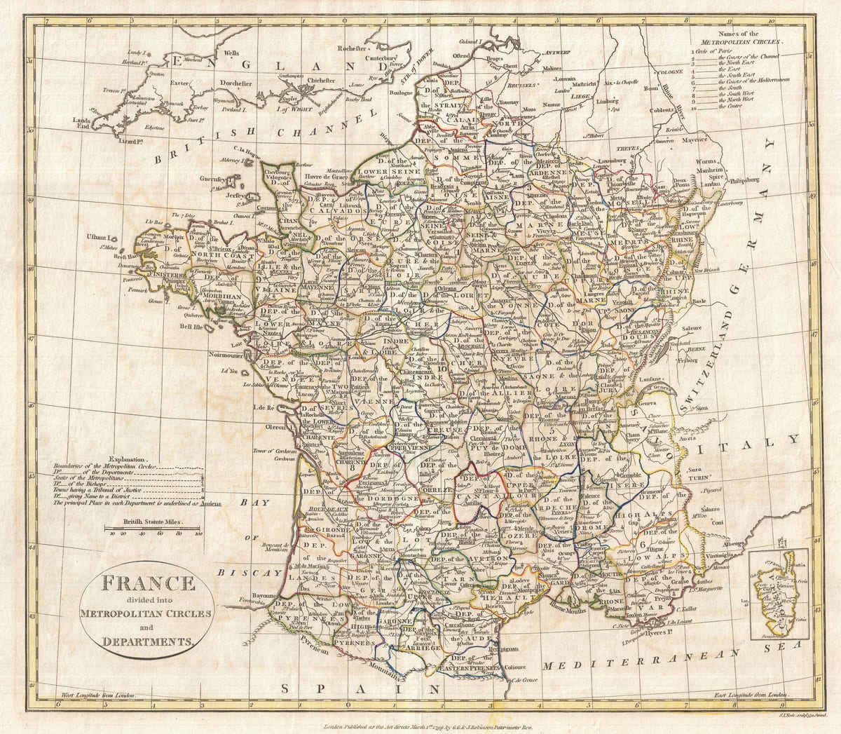 starożytna mapa Francji