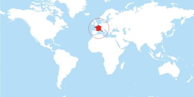 Francja na mapie świata
