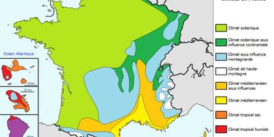 Mapa Francji pogoda
