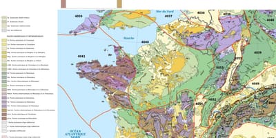 Mapa Francji geologicznych