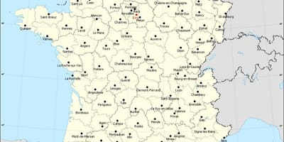 Mapa Francji i miast