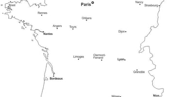 Francja mapa plan miasta