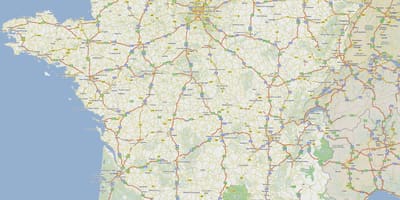 Francja mapa płatnych dróg