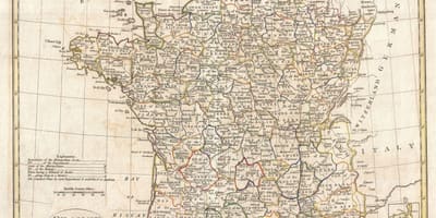 Starożytna mapa Francji