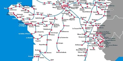 Mapa Francji szybkich tras